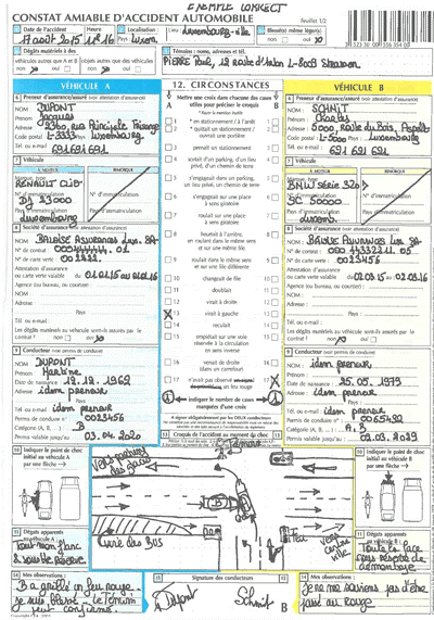 Automobile. Comment remplir correctement un constat amiable ?