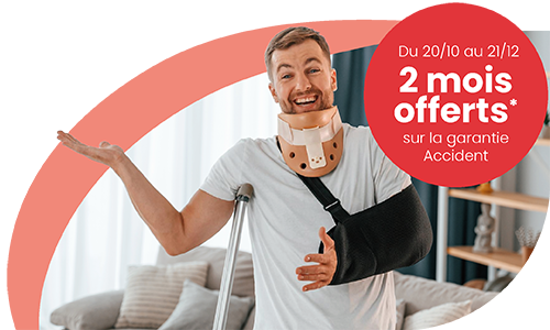 2 mois offerts sur la garantie Accident du 20 octobre au 21 décembre