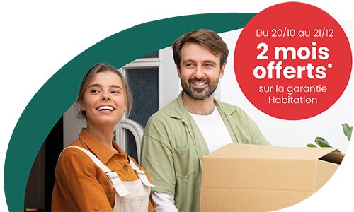 2 mois offerts sur la garantie Habitation du 20 octobre au 21 décembre