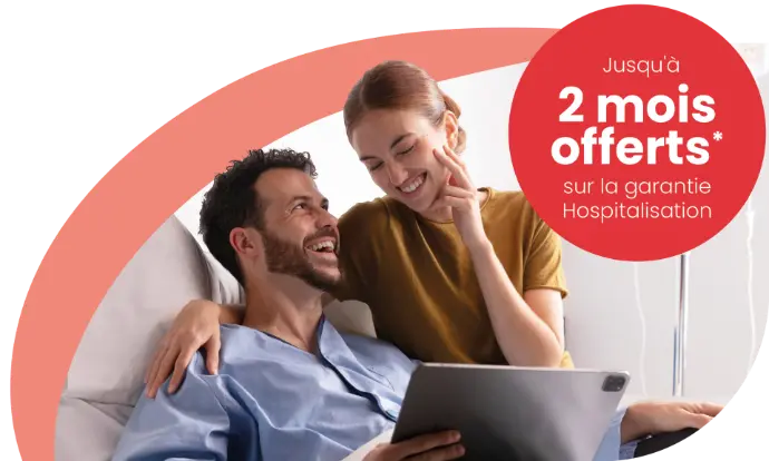 Jusqu'à 2 mois offerts sur la garantie Hospitalisation, cliquez ici pour réaliser votre devis en ligne.